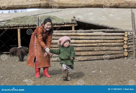 Mongolian Nomad People in Rural Area of Mongolia Editorial Photo ...