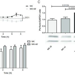 Gene expression and intra-and extracellular protein levels of perforin ...