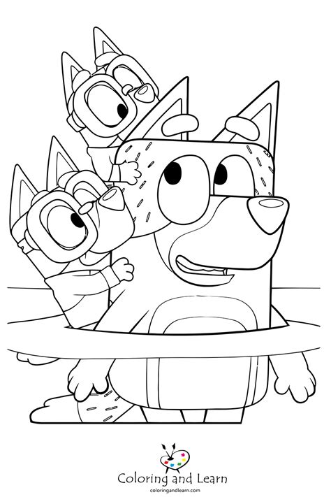 Bluey Coloring Pages (FREE) (2024) - Coloring and Learn