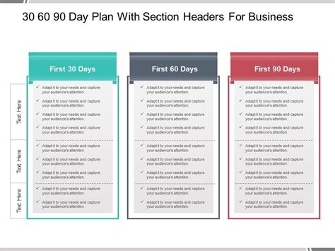 Free 30 60 90 Day Sales Plan Template Download Collection