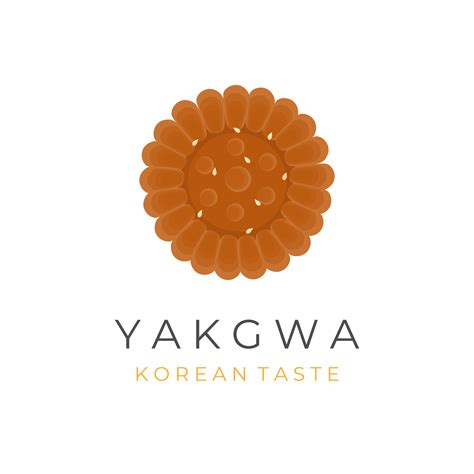 Yakgwa Traditional Cake Illustration Logo With Sesame Sprinkle 23792535 ...