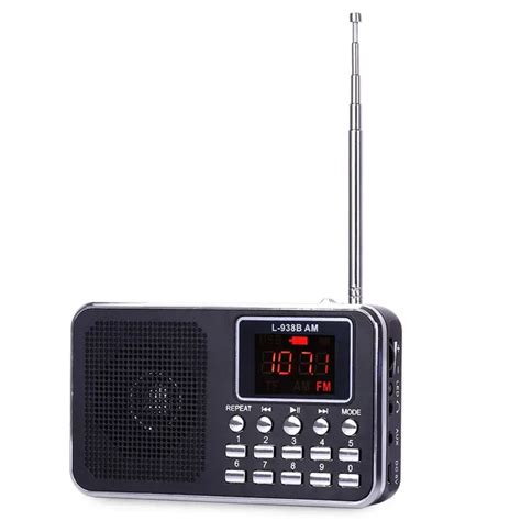 L 938B Portable AM / FM Radio Speaker Music Player with MP3 music ...