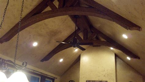 Stunning Ceiling Truss using Faux Wood Beams - Barron Designs