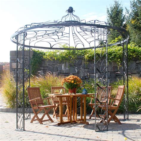 Artistic circular metal gazebo Gazebo Pergola, Garden Gazebo, Garden ...