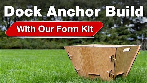 How To Make Dock Anchors - YouTube