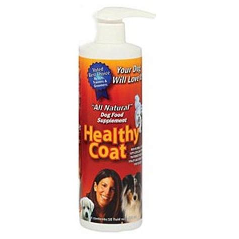 Healthy Coat Canine Supplement ( 1 Pint ) Reduce Shedding Glossy Coat ...