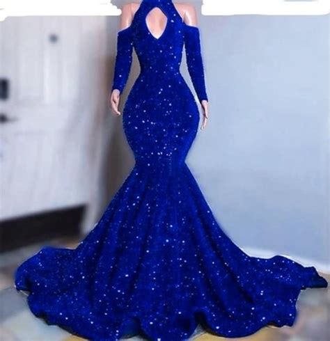 Blue Prom Dress Wedding Dresses Evening Dresses African - Etsy