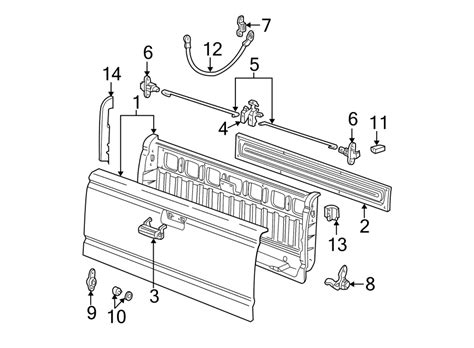 Ford Ranger Tailgate Latch. FLARESIDE. Ranger. Ranger - 1L5Z9943150AA ...