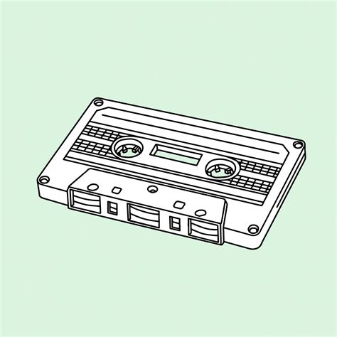 Premium Vector | Vintage compact cassette