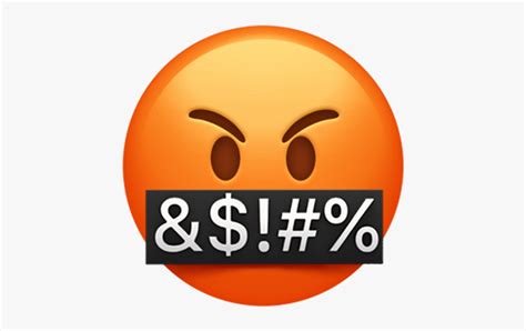 Angry Swearing Emoji, HD Png Download - kindpng