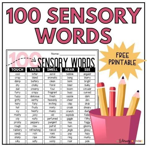 Download sensory words list for writing 5th grade Internet Archive PDF ...