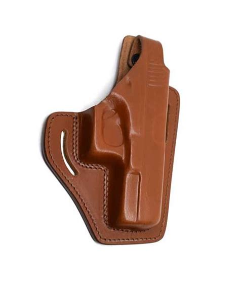 Handcrafted Black Leather Kingdom Holster For Glock 23 - Gunholster