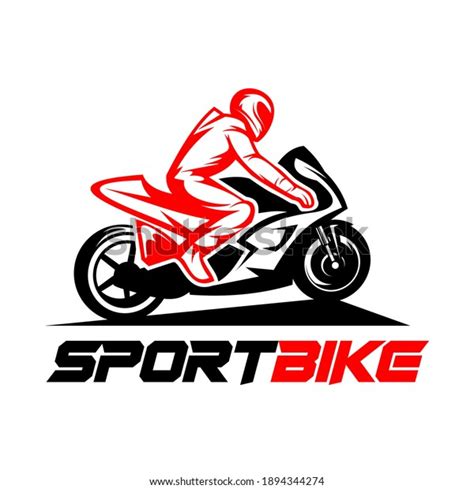 Riding Sport Bike Logo Vector Icon Stock Vector (Royalty Free ...