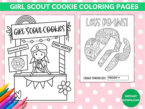 Girl Scout Coloring Page Printable Coloring Pages For Daisy, Brownie ...