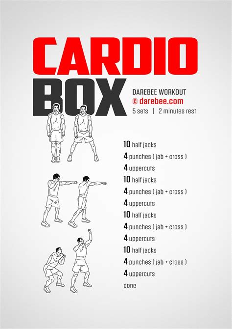 Cardio Box Workout | Kickboxing workout, Home boxing workout, Mma workout