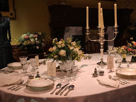 Downton Abbey The Exhibition Formal Dinner Table | the enchant me podcast