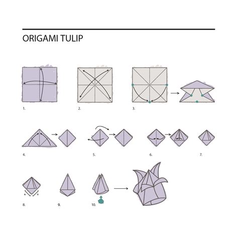 Origami Flower Stems Instructions | Best Flower Site