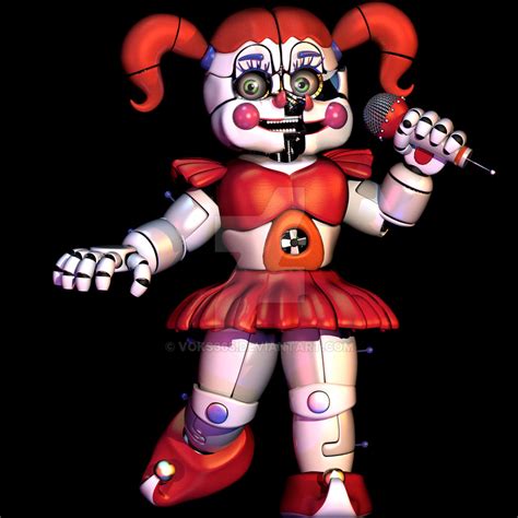 |FNAF|C4D| Circus Baby -RENDER- by Voks365 on DeviantArt