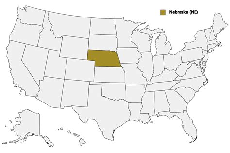 Nebraska Counties Map | Mappr