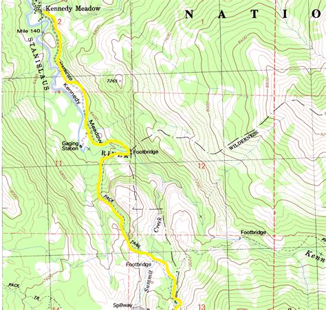 Sierra Nevada Topographical Map - Sonora Pass 13