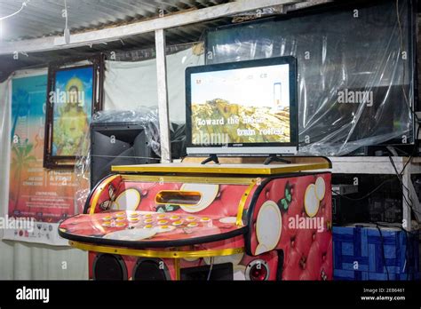 Karaoke at the Philippines, Siargao Island Carinderia Stock Photo - Alamy