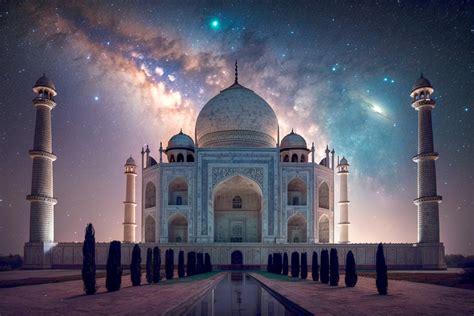 Taj Mahal At Night