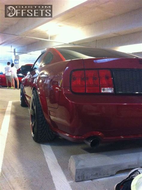 Wheel Offset 2007 Ford Mustang Slightly Aggressive Dropped 1 3 Custom Rims