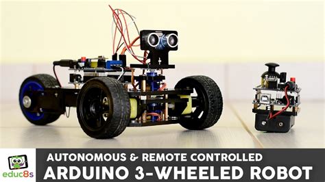 Arduino Project: 3 Wheeled Robot with remote contol or autonomous ...