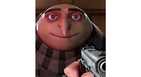 Gru with a gun Blank Template - Imgflip