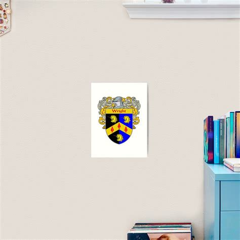 "Wright Coat of Arms / Wright Family Crest" Art Print by IrishArms ...