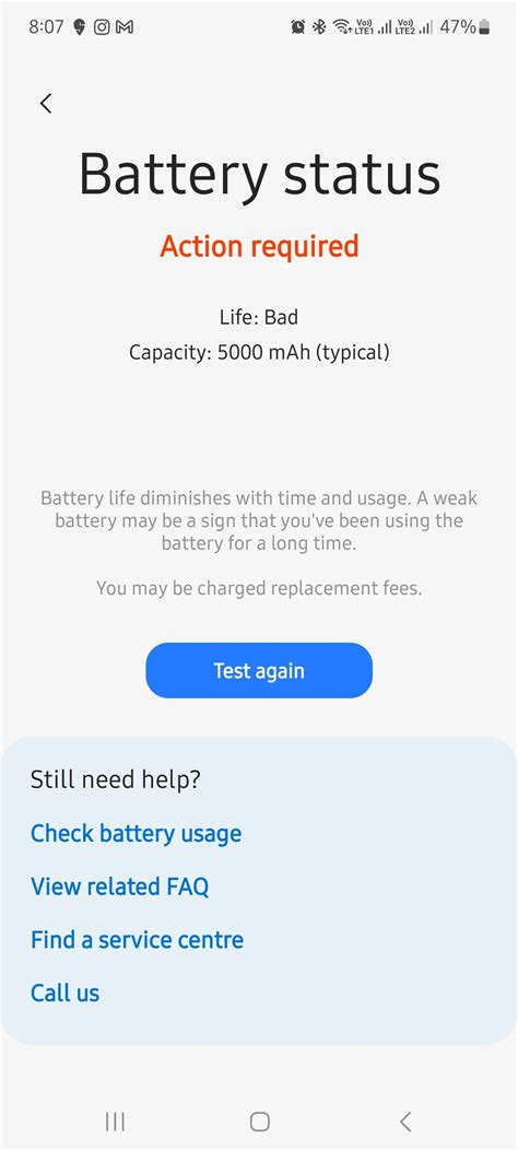 Battery showing bad M52 5g - Samsung Members