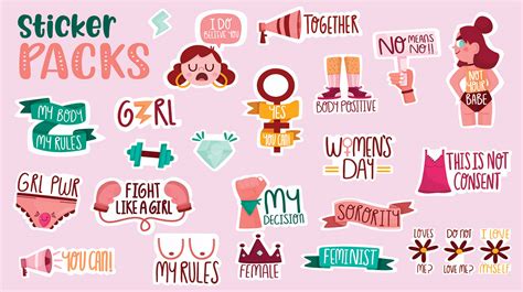 Girl Power Stickers on Behance