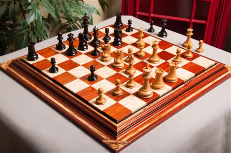 The Original 1849 Luxury Staunton Chess Set - Pieces Only - 4.4" King ...