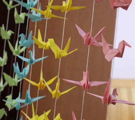 10 Pcs/lot Diy handmade origami products 10cm paper birds for wedding ...