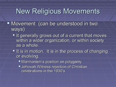 Rel 101 new religious movements