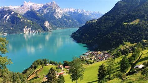 landscape, Lake Lucerne, Lake, Mountains, Nature, Switzerland ...