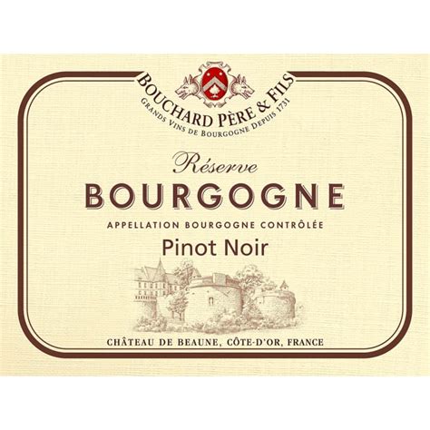 Bouchard Pere & Fils Reserve Bourgogne Pinot Noir 2014 | Wine.com