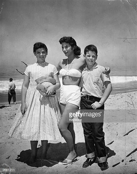 Austrian born American actress Hedy Lamarr with her two children Golden ...