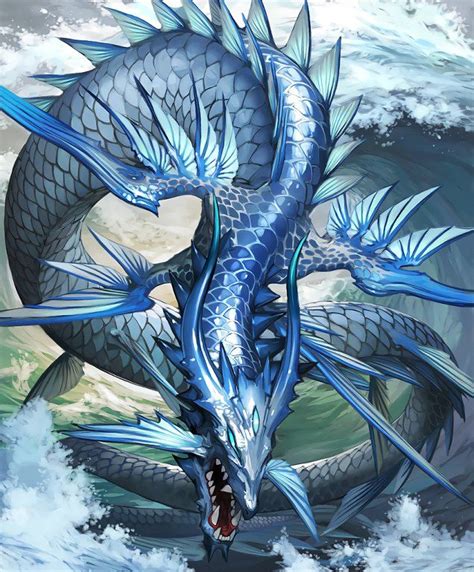 Card: Leviathan Sea Creatures Art, Fantasy Creatures Art, Mythical ...