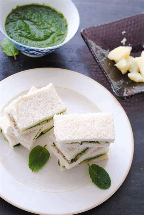 Green Chutney Sandwich Recipe | Indian Ambrosia