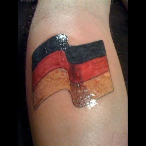 Great tattoo with Germany flag