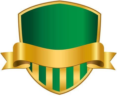 Badge with Banner Green PNG Clip Art Image | Logotipos de equipos ...