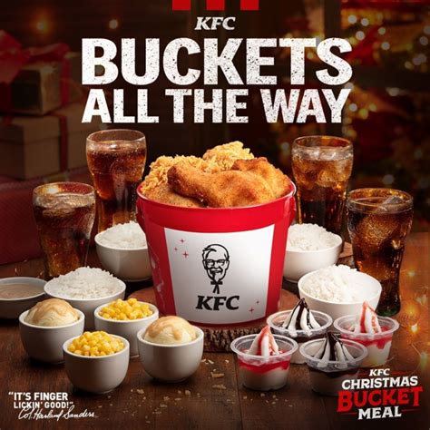 KFC Christmas Bucket Meal 2019 - Available in a Bucket of 6 and 8