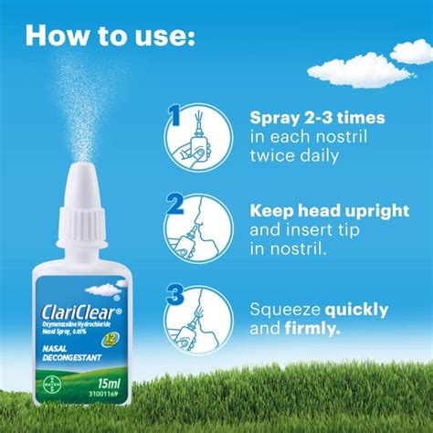 ClariClear Nasal Congestion Relief Spray 15ml | Clarityn | Guardian ...