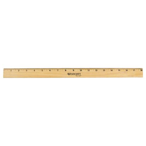 WESTCOTT 05018 Ruler,Wood,18 In 695977847545 | eBay