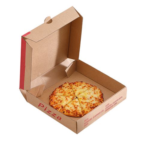 Brown Packaging Paper Box , Cardboard Pizza Boxes Eco - Friendly Design