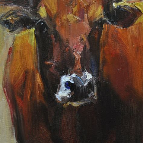 Texas Longhorn Cow Painting on Canvas Original Oil Painting | Etsy