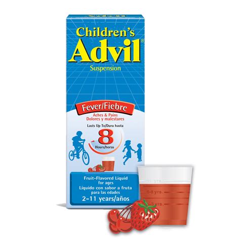 Children's Advil 100 Mg Children's Ibuprofen, Liquid Pain Reliever and ...