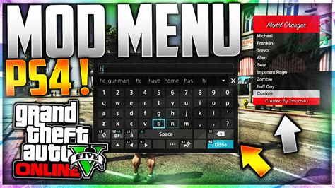 Gta 5 ps4 mod menu 6.20 - fourret