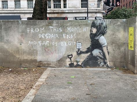 New Banksy Street Art Supporting Extinction Rebellion Spotted at Marble ...